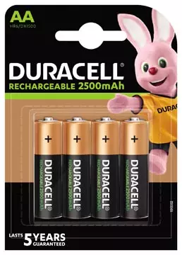 Een Duracell oplaadbare batterijen Recharge Ultra AA, blister van 4 stuks koop je bij ShopXPress