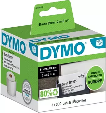 Een Dymo etiketten LabelWriter ft 51 x 89 mm, wit, 300 etiketten koop je bij ShopXPress