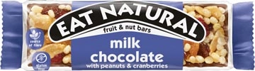 Een Eat Natural reep, fruit - noot - melkchocolade, 40g koop je bij ShopXPress