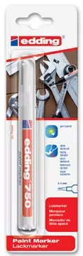 Een Edding Paint Marker e-750 wit, op blister koop je bij ShopXPress