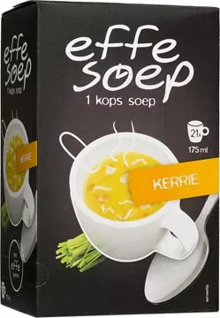 Een Effe Soep 1-kops, kerrie, 175 ml, doos van 21 zakjes koop je bij ShopXPress