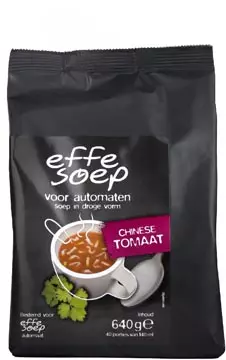 Een Effe Soep vending, Chinese tomaat, 140 ml, zak van 40 porties koop je bij ShopXPress