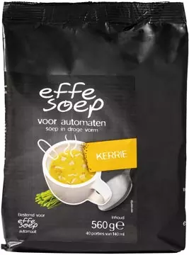 Een Effe Soep vending, kerrie, 140 ml, zak van 40 porties koop je bij ShopXPress