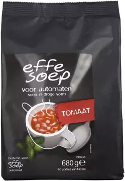 Een Effe Soep vending, tomaat, 140 ml, zak van 40 porties koop je bij ShopXPress