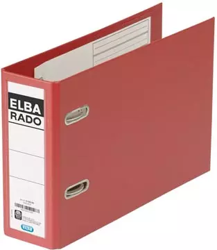 Een Elba Rado Plast ordner voor ft A5 dwars, donkerrood, rug van 7,5 cm koop je bij ShopXPress