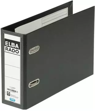 Een Elba Rado Plast ordner voor ft A5 dwars, zwart, rug van 7,5 cm koop je bij ShopXPress