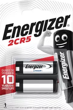 Een Energizer batterij Photo Lithium 2CR5, op blister koop je bij ShopXPress