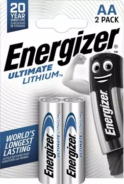 Een Energizer batterijen Lithium AA, blister van 2 stuks koop je bij ShopXPress