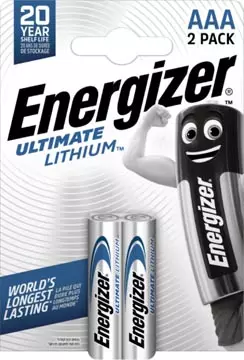 Een Energizer batterijen Lithium AAA, blister van 2 stuks koop je bij ShopXPress