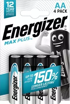 Een Energizer batterijen Max Plus AA/LR06/E91, blister van 4 koop je bij ShopXPress