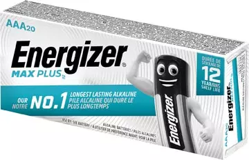 Een Energizer batterijen Max Plus AAA, pak van 20 stuks koop je bij ShopXPress