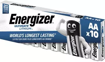 Een Energizer batterijen Ultimate Lithium AA/L91, pak van 10 stuks koop je bij ShopXPress