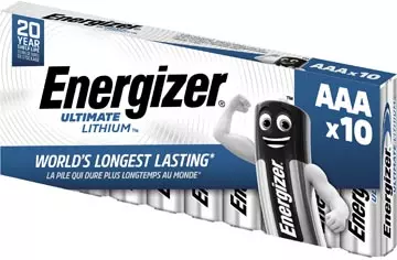 Een Energizer batterijen Ultimate Lithium AAA/L92, pak van 10 stuks koop je bij ShopXPress