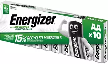 Een Energizer herlaadbare batterijen Power Plus 2000 AA/HR6/NH15, pak van 10 stuks koop je bij ShopXPress