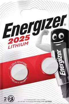 Een Energizer knoopcel CR2025, blister van 2 stuks koop je bij ShopXPress