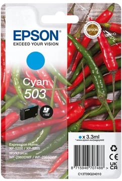 Buy your Epson inktcartridge 503, 165 pagina's, OEM C13T09Q24010, cyaan at Supplierz BV