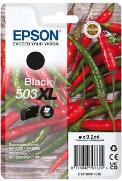 Een Epson inktcartridge 503XL, 550 pagina's, OEM C13T09R14010, zwart koop je bij Supplierz BV