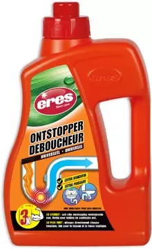 Een Eres ontstopper, flacon van 1 l koop je bij ShopXPress