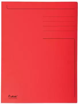 Een Exacompta dossiermap Foldyne ft 24 x 32 cm (voor ft A4), rood, doos van 50 stuks koop je bij ShopXPress