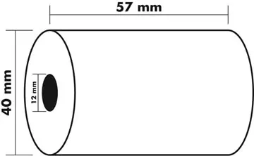 Een Exacompta rolletjes bank en betaalkaartterminal 57x40x12x18, 1 thermische laag 55g zonder bpa koop je bij ShopXPress
