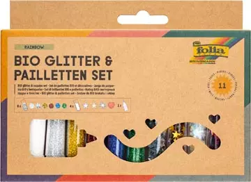 Een Folia Bio glitterset & Pailletten set koop je bij ShopXPress