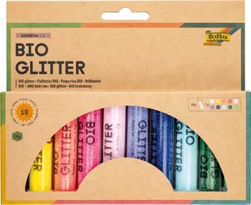 Een Folia Bio glitterset Rainbow "L" koop je bij ShopXPress