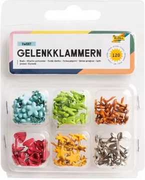 Een Folia fantasie splitpennen, blister met verschillende vormen koop je bij ShopXPress