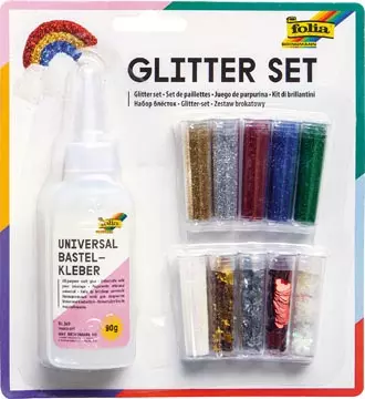 Een Folia glitterset koop je bij ShopXPress