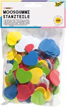 Een Folia mosgummi figuren harten koop je bij ShopXPress