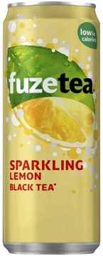 Vous pouvez acheter un Fuze Tea boisson rafraîchissant, pétillant, canette sleek de 33 cl, paquet de 24 pièces, thé noir chez Supplierz BV