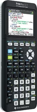 Een Texas grafische rekenmachine TI-84 Plus CE-T Python edition, zwart koop je bij ShopXPress