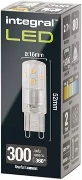 Een Integral LED spot G9 fitting, dimbaar, 2.700 K, 2,7 W, 300 lumen koop je bij ShopXPress