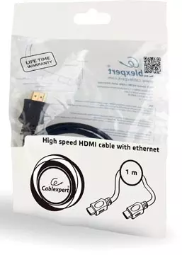Een Cablexpert High Speed HDMI kabel met Ethernet, select series, 1 m koop je bij ShopXPress