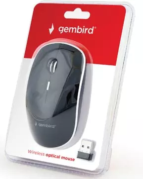 Een Gembird draadloze optische muis, zwart koop je bij ShopXPress