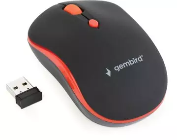 Een Gembird draadloze optische muis, rood koop je bij ShopXPress