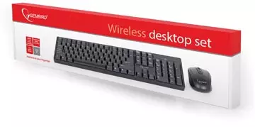Een Gembird draadloze toetsenbord en muis, qwerty koop je bij ShopXPress