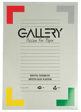 Een Gallery Bristol tekenblok, ft 29,7 x 42 cm, A3, 200 g m², 20 vel koop je bij ShopXPress