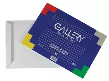 Een Gallery enveloppen ft 229 x 324 mm, gegomd, binnenzijde blauw, pak van 10 stuks koop je bij ShopXPress