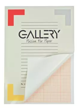 Een Gallery millimeterpapier, ft 21 x 29,7 cm (A4), blok van 50 vel koop je bij ShopXPress