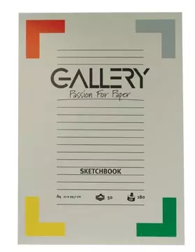 Een Gallery schetsblok, ft 21 x 29,7 cm (A4), 180 g/m², blok van 50 vel koop je bij ShopXPress