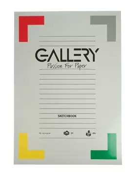 Een Gallery schetsblok, ft 29,7 x 42 cm (A3), 180 g/m², blok van 50 vel koop je bij ShopXPress