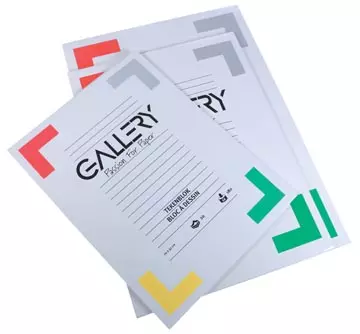 Een Gallery tekenblok ft 24 x 32 cm, extra zwaar houtvrij papier, 190 g/m², blok van 20 vel koop je bij ShopXPress