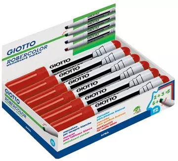 Een Giotto Robercolor whiteboardmarker maxi, schuine punt, rood koop je bij ShopXPress