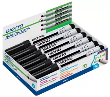 Een Giotto Robercolor whiteboardmarker maxi, schuine punt, zwart koop je bij ShopXPress