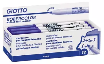 Een Giotto Robercolor whiteboardmarker, medium, ronde punt, blauw koop je bij ShopXPress