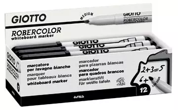 Een Giotto Robercolor whiteboardmarker, medium, ronde punt, zwart koop je bij ShopXPress