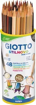 Een Giotto Stilnovo Skin Tones kleurpotloden, pot van 48 stuks koop je bij ShopXPress