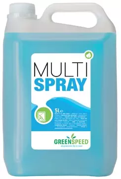 Een Greenspeed glas- en allesreiniger Multi Spray, citrusgeur, flacon van 5 liter koop je bij Supplierz BV