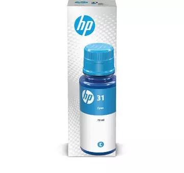 Een HP inktcartridge 31, 8.000 pagina's, OEM 1VU26AE, cyaan koop je bij ShopXPress