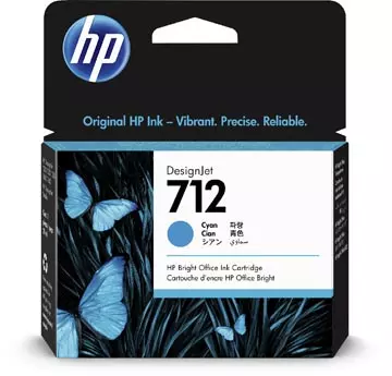 Een HP inktcartridge 712, 29 ml, OEM 3ED67A, cyaan koop je bij ShopXPress